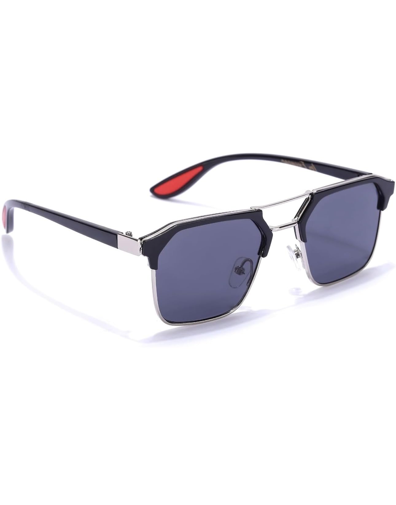 Photochromic Glasses - Stylish Metal-Rubber Half Rim Eyewear for Men & Women, UV Protection, Lightweight & Durable Design.-image-45
