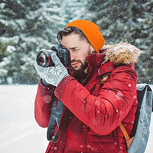 Halloween Thanksgiving Beanie Hunting Hat Orange Hunter Hat Fits Under Motorcycle Helmets For Men For Cold Weather Waterproof And Windproof #TOP4