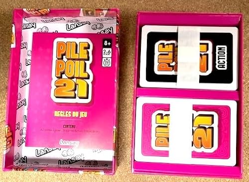 Lansay - Pile Poil 21 - Jeu de Cartes Rapide et Familial - Dès 8 Ans