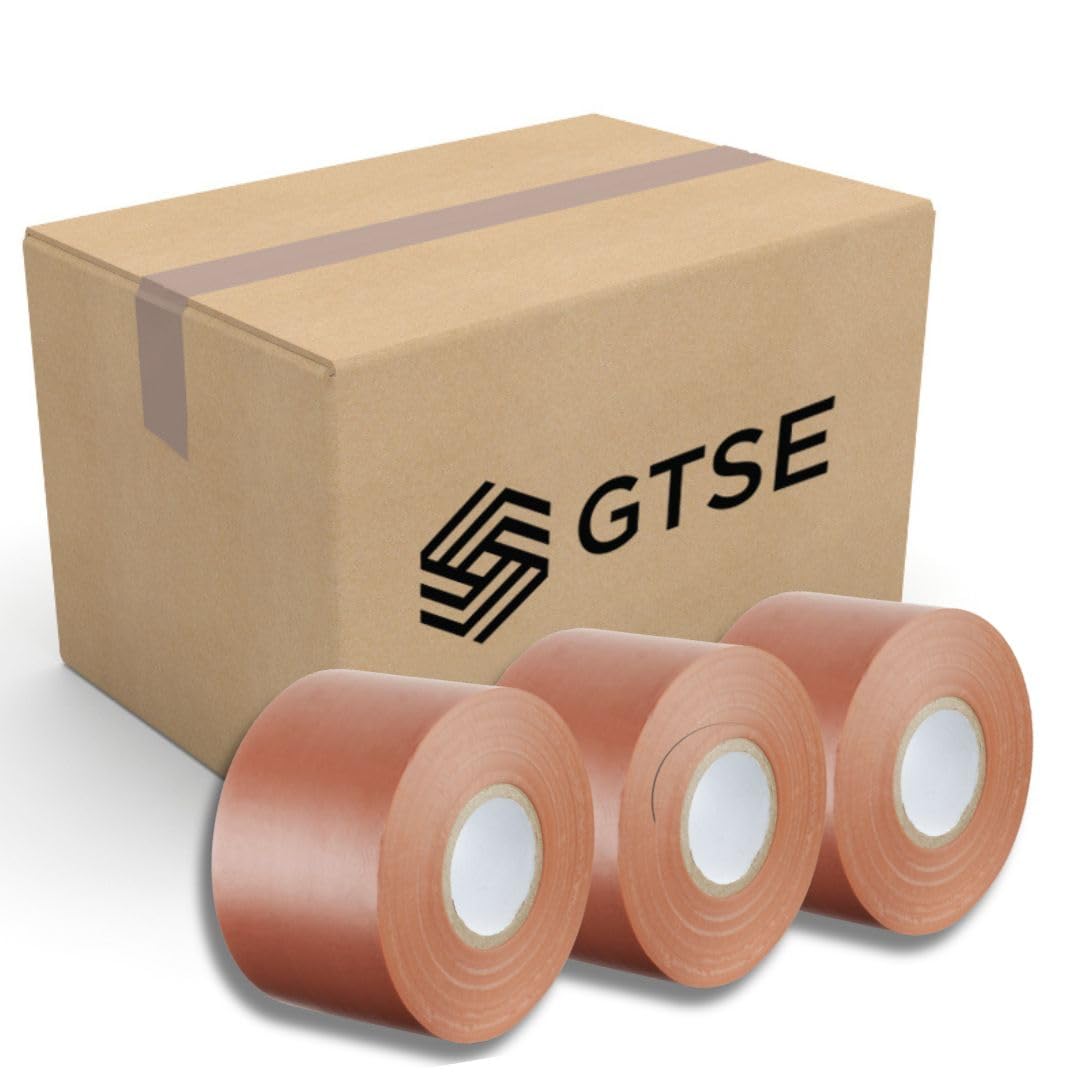 Gocableties Brown Wide Electrical Tape, 50mm x 33m, 2" Strong Self-Adhesive PVC Insulation Tape for Insulating, Repairing and Protecting Electrical Wires, 75 Rolls
