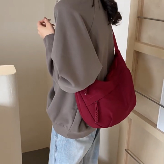 Amazon.com: Nylon Crescent Crossbody Bag, Crescent Shoulder Bag