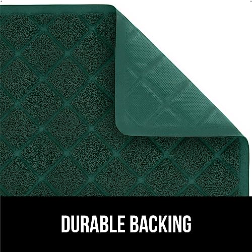 Image of Gorilla Grip Durable Multiple Cat Litter Mat (47x35), XL Jumbo, No Phthalate, Water Resistant, Traps Litter from Box and Cats, Scatter Control, Mats Soft on Kitty Paws (Hunter Green)