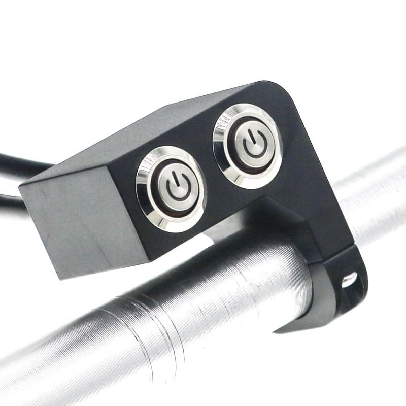 Interruttore per manubrio moto 12V universale, 22 mm