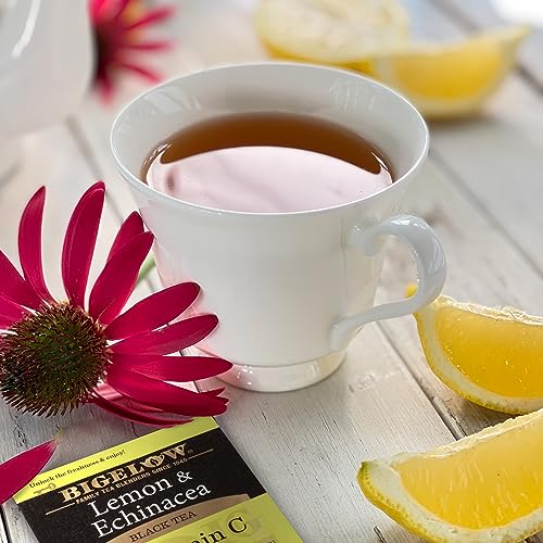 image for Bigelow Tea Lemon & Echinacea Plus Vitamin C Black Tea, Caffeinated Te