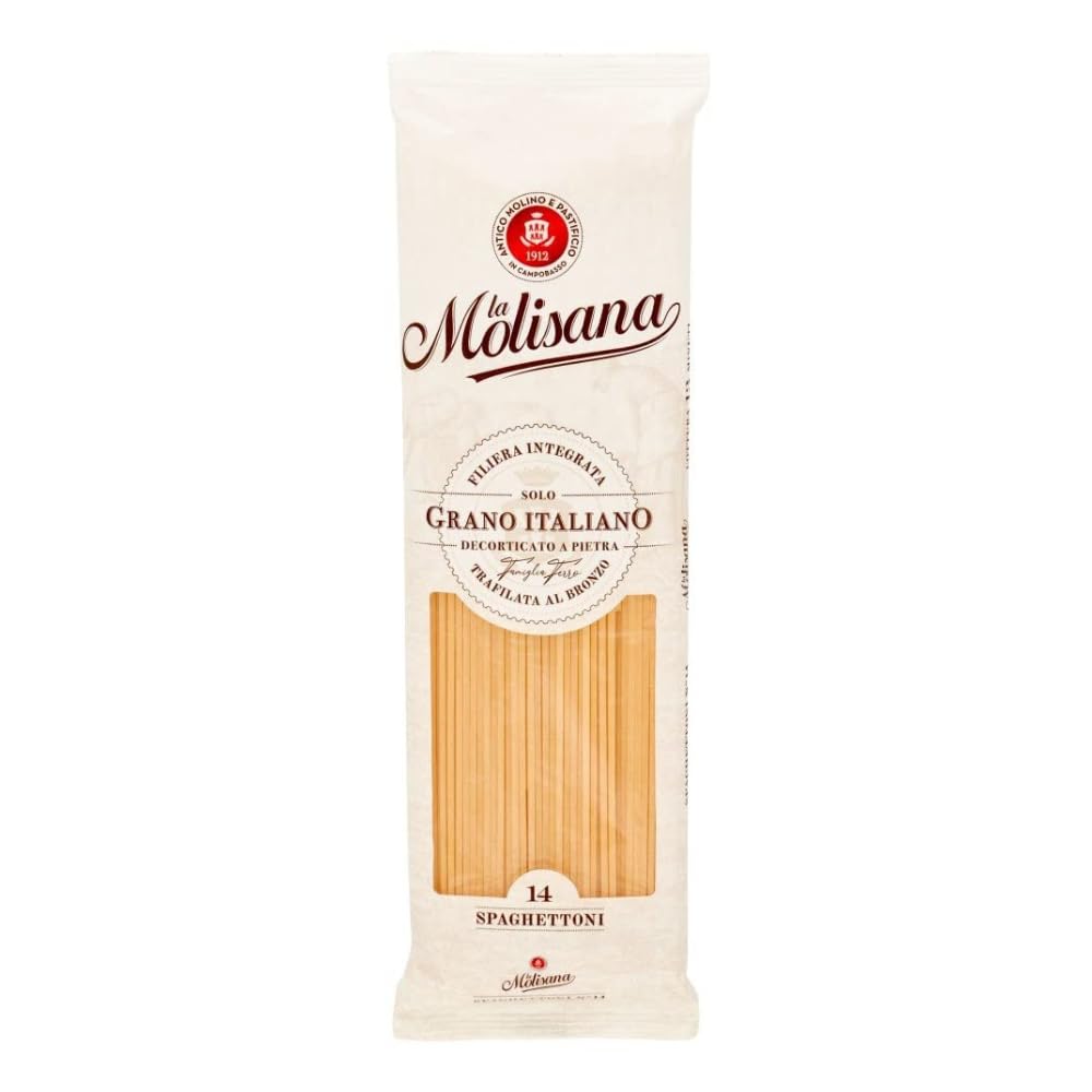 Italian Gourmet Bundle 20x Spaghettoni Vollkorn 500g + Polpa | Italienische Vollkorn Pasta aus Hartweizen | 10kg Vorratspackung