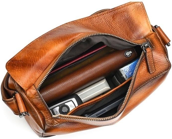 Men's Single Shoulder Bag Outdoor Casual Small Crossbody Handbag Black