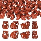 100 Adorable Mini Bear Figurines: You will receive 100 mini bear figurines, approximately 0.59 x 0.78 inches / 1.5 x 2 cm in size. These small and exquisite figurines are perfect for decorating your table, patio, miniature landscape, or craft project...