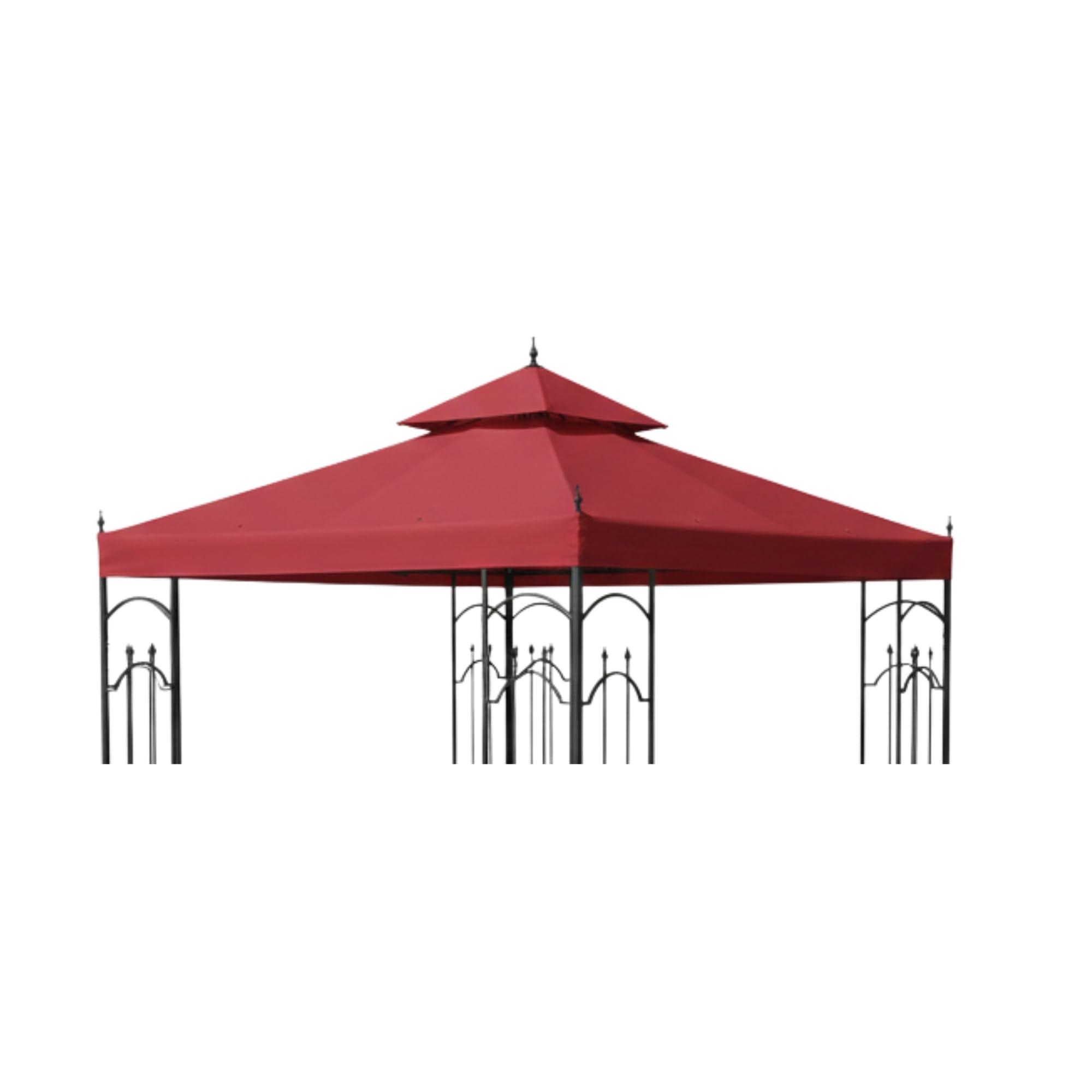 Garden Winds Canopy Top Cover for Hampton Bay Arrow Gazebo - Riplock 350 - Cinnabar-image-46