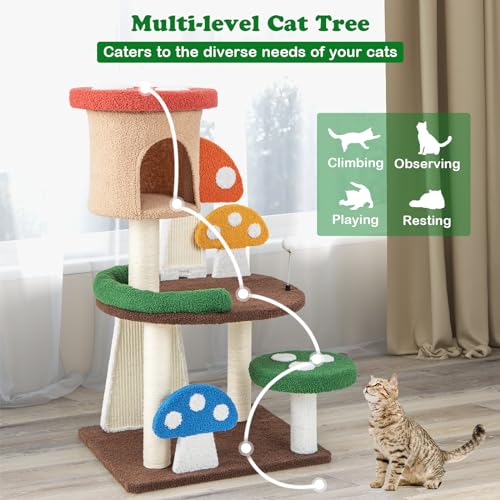 Árbol para Gatos PETSITE en Forma de Hongo de 40.5 in miniatura 7