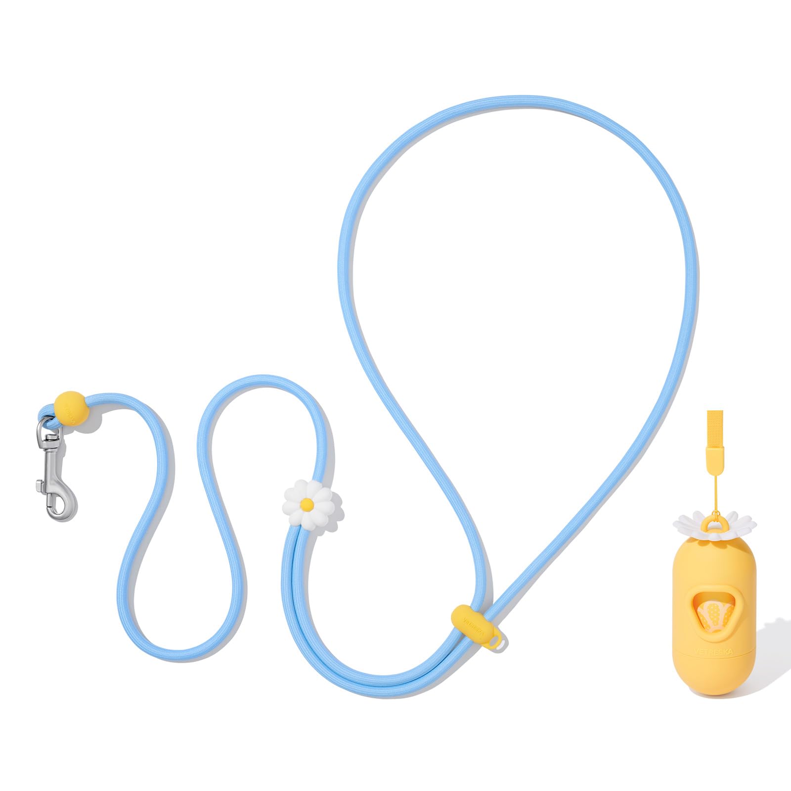 VETRESKA Crossbody Hands-Free Dog Lead with Poo Bag Dispenser