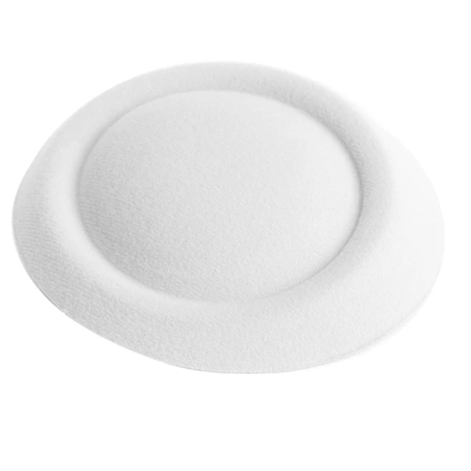 UALXPAO Wedding Hats Fascinator Hat Cloth Millinery Base DIY Craft Solid Women Dance Headwear for Tea Party,Weddings(White)