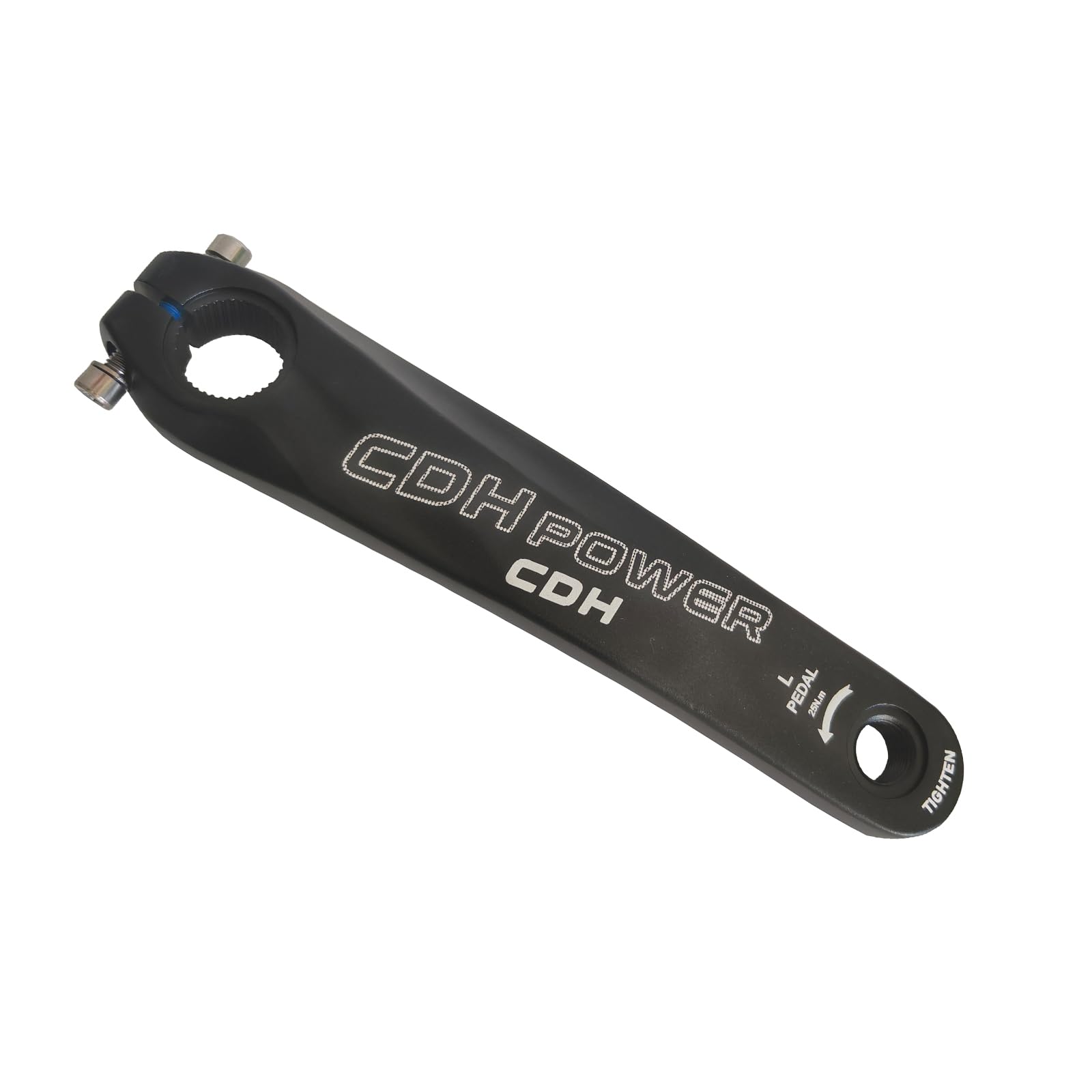 Guarnitura per mountain bike 104 BCD 34T 170 mm, set di pedivelle per mountain bike, guarnitura in lega di alluminio, corona rotonda con bulloni per movimento centrale (nero)