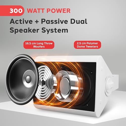 Pyle Outdoor Wall-Mount Patio Stereo Speaker - Waterproof Bluetooth Wireless & No Amplifier Needed - Portable Electric Theater Sound Surround System for Home Party Cabinet Enclosure by Pyle - Image 5