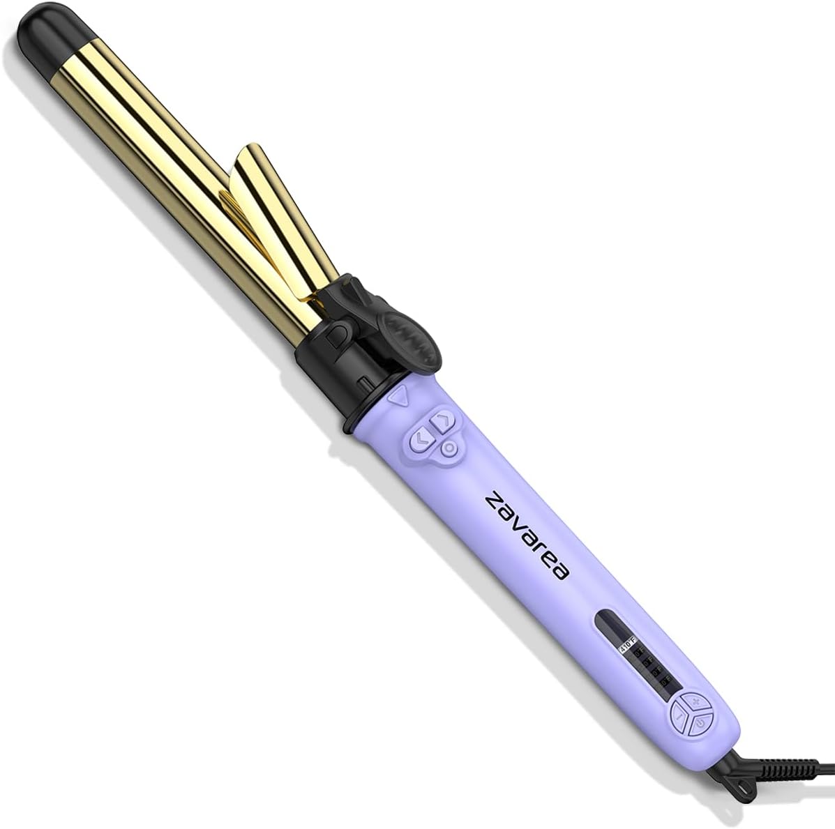 Rotating Curling Iron, 1inch Automatic Curling Iron, Rapid Heating Self Curling Hair Curler, zavarea Professional Hair Curling Wand with Long Titanium Barrel, Dual Voltage for All Hair Types