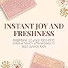 Paul & Joe Pressed Blush Palette Refill Only, Case Sold Separately, Oil-Absorbing Blush Powder, Bi-Color Face Blushes with Fitting Veil Powder, Light Beige and Light Pink, 01 Secret D'Or, 0.17 oz