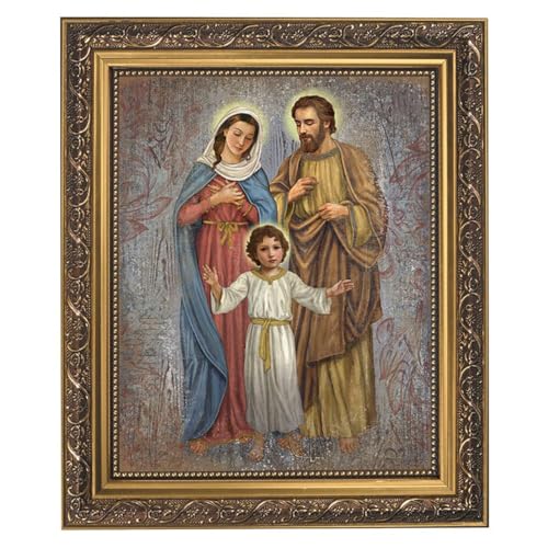 Cadre Sainte Famille aux finitions dorées de haute qualité