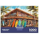 Strandgeschäft Puzzle 1000 Teile Für Erwachsene, Puzzle 1000 Teile Surfbrett Unmöglich Herausforderung Spielzeug Bildungsspiele Heimdekoration 38x26cm/1000pcs