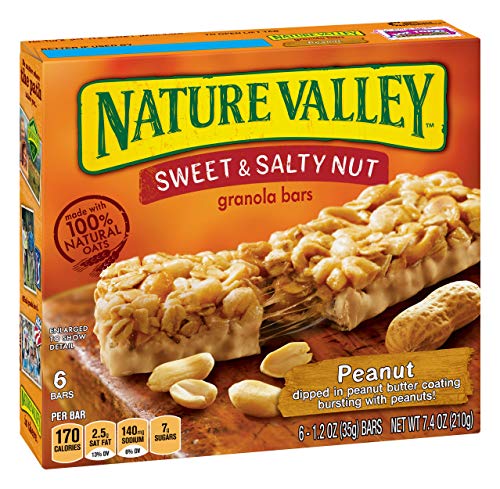 Nature Valley Sweet & Salty Nut Granola bars, Peanut 1.2 Ounce (1 bar)