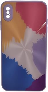 جراب خلفي صلب من المطاط لموبايل ايفون XS ماكس - متعدد الالوان - كود 58