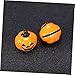 Angoily 4pcs Pumpkin Shaped Bell Decorative Pumpkins Ghost Skull Bells Pumpkin Pet Bells Cartoon Accessories, 1.9X1.9CM, Copper
