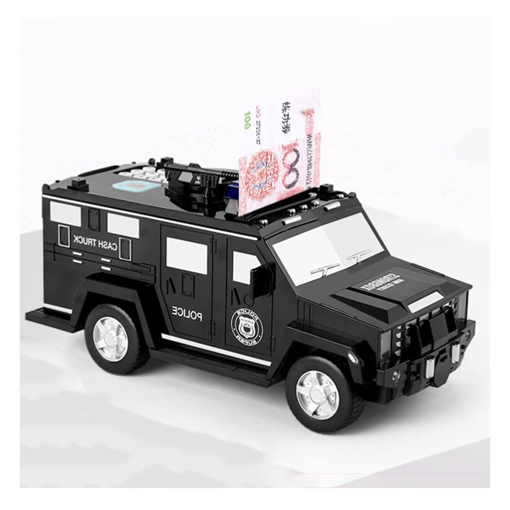 QWK Piggy Bank Money Bank Piggy Bank, Armored Car Money Bank,Password Coin Bank with Music and Light