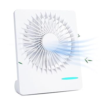 FrSara Fan USB Desk Personal Fan, 4.5Lnch???Long Battery Life, Quiet Portable Mini Table Fan, Three Wind Speed Adjustment, Small Portable and Personal Fan Perfect for Use in Home, Office, Desktop
