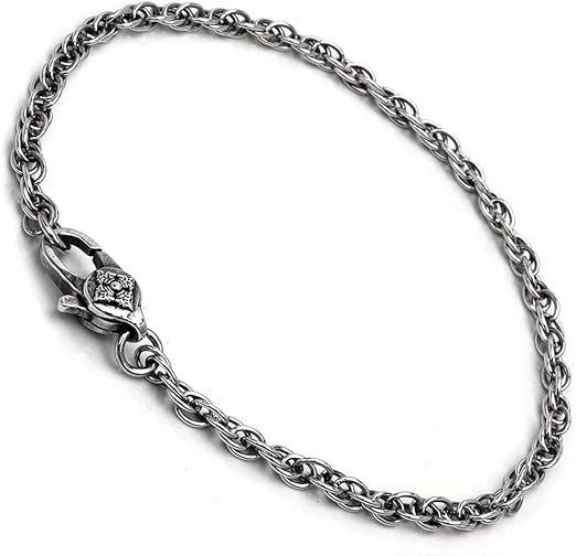 年末のプロモーション特価! シルバー925角チェーンブレスレット