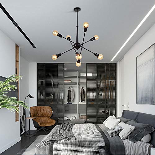 Chandelier rétro Nordic Spoutnik pour corriger un manque de lumière