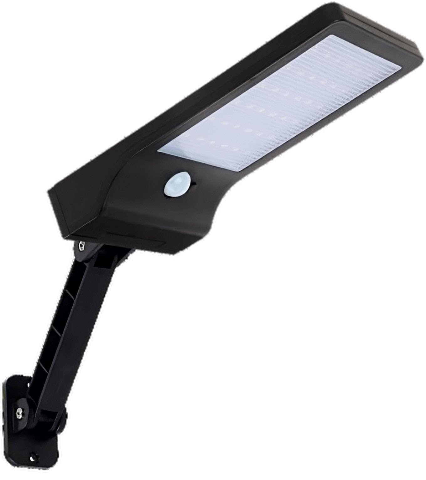 LUXULA Solar Wandleuchte für außen 4 Stück, Solarlampe Wand mit Bewegungsmelder, Solar Außenleuchte 300lm, 6500K kaltweiß, IP44, 120° Licht, bis 8h, Wandmontage, Außenlampe Schwarz für Garten