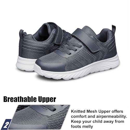 Raoendis Boys Girls Sneakers Kids Shoes Lightweight Breathable Athletic Running Tennis Fitness Shoes for Unisex Toddler/Little Kid/Big Kid4