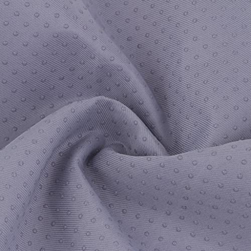 perfk 1 Yard Rutschfester Material, Gewebe mit Gummi Punkte schneidern Tuch Material, Gewebe für Heim Basteln, Grau