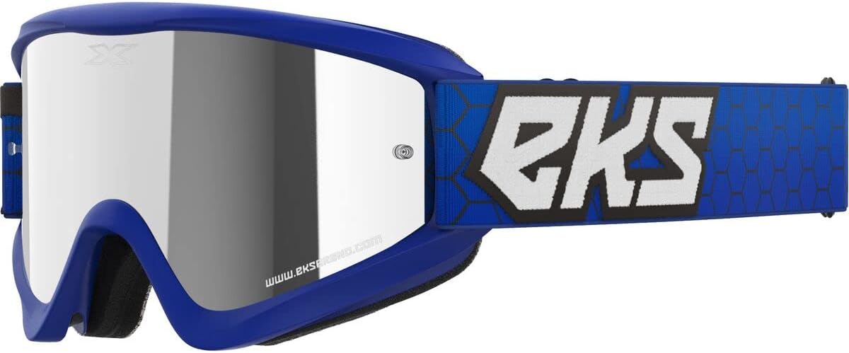 GOX Flat Out Mirror Goggles - Silver Lens OSFA Royal Blue