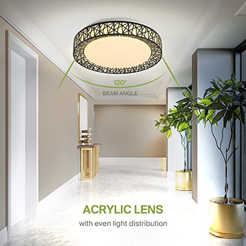 Plafonnier LED moderne pour cuisine et chambre à intensité variable - 2