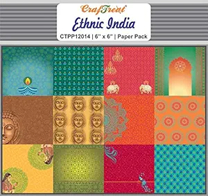CrafTreat Ethnic India Paper Pack (12