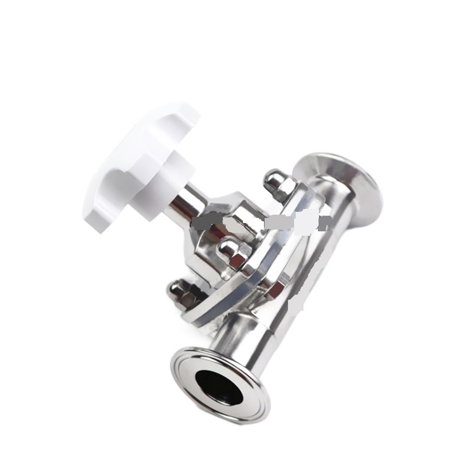Zawór membranowy DN15 DN20 DN25 DN50 Zawór membranowy ze stali nierdzewnej z potrójnym zaciskiem do piwa nabiałowego(38mm x Ferrule 50.5)