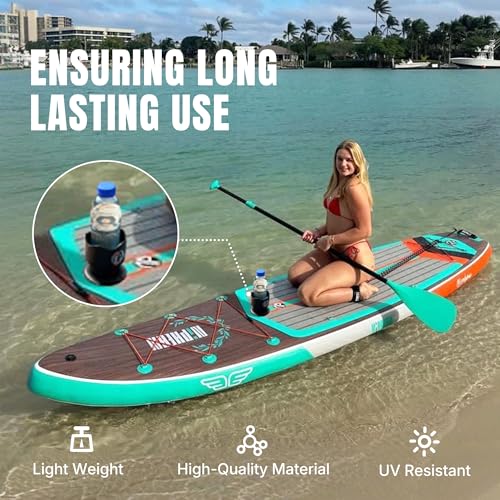 Image of niphean Paddle Board Cup Holder Versatile Paddle Board Accessories | Durable and Stable Drink Holder for SUP /Kayak /Boat Various Container Sizes, Fit Most Large-Sized Water Bottle Holder