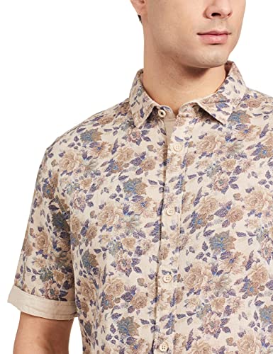 Image of Marks & Spencer Mens Solid Polyester Blend Collared Neck Regular Fit Easy Iron Shirt (Pack of 2)