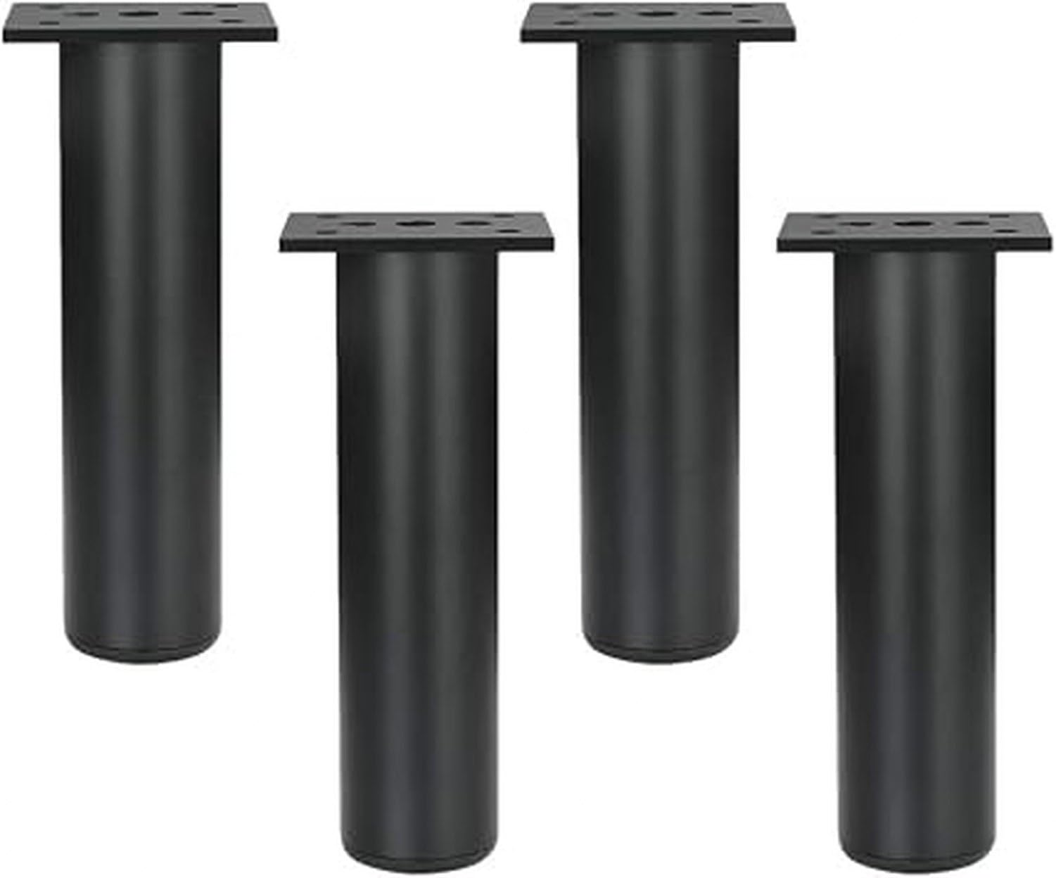4 szt nóżki do mebli metalowe nogi wspierające do sofy szafki czarne do kuchni salonu sypialni zamienniki nóżek meblowych o wysokości regulowanej, 40cm, 40cm
