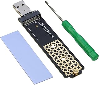 Woedpez NVME M.2 M/B+M-Key SSD USB3.1 Adapter Card Expansion Card Adapter Board NVME Card with Repair Tool Performance 10Gbps USB3.1 to M.2 NVME Adapter Card