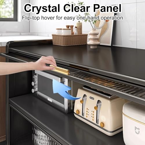Mesa de preparación de cocina ideal para organizar tu microondas y recetas 7