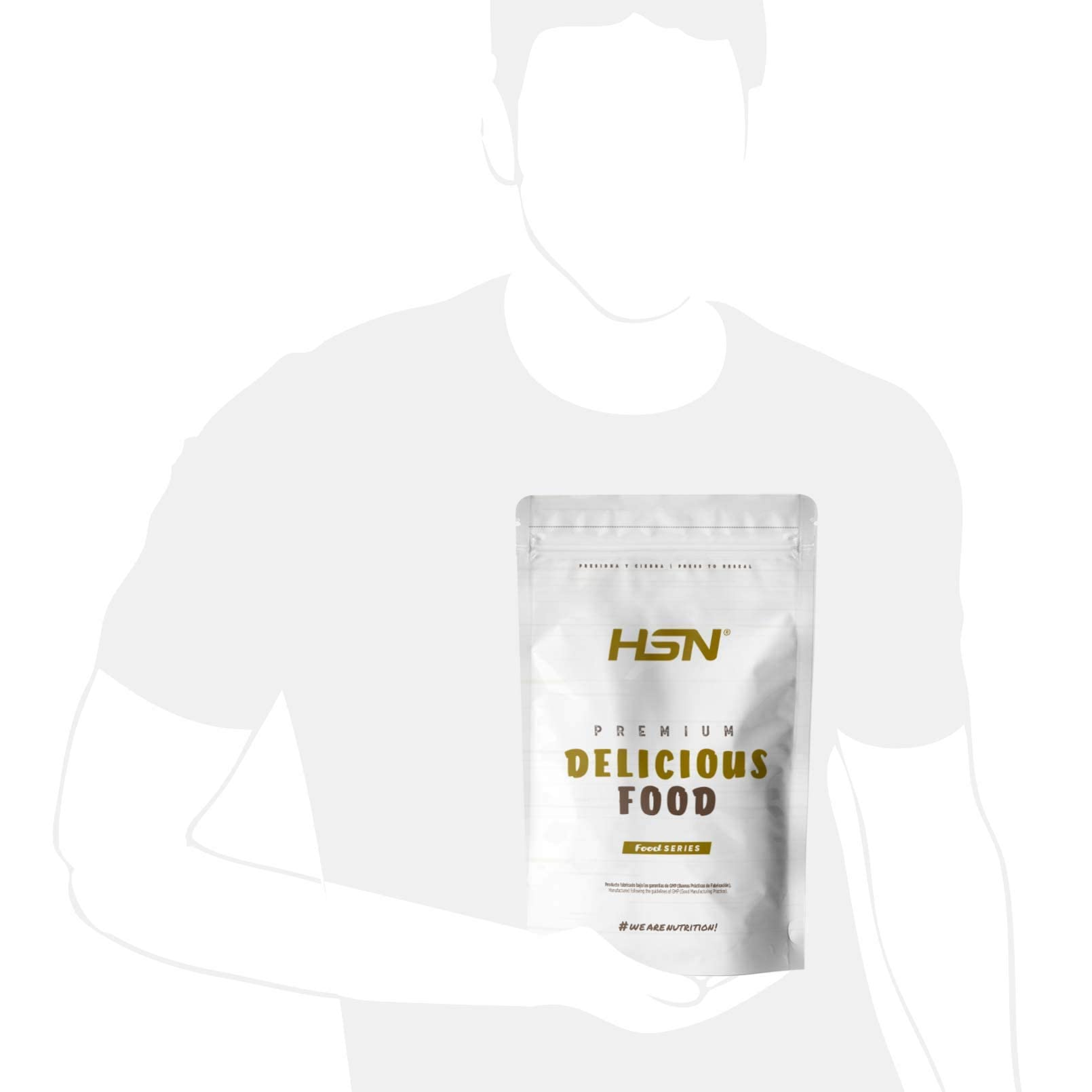 HSN Gachas de Avena Proteicas Veganas Chocolate Cacahuete 1 kg Porridge Proteico