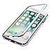 iPhone 7 Case, iPhone 8 Case, Diaxbest Ultra Slim Magnetic Adsorption Metal Case, Hard Clear Tempered Glass Back Cover Support Wireless Charging Compatible iPhone 7/8 (4.7 inch) (Clear White)