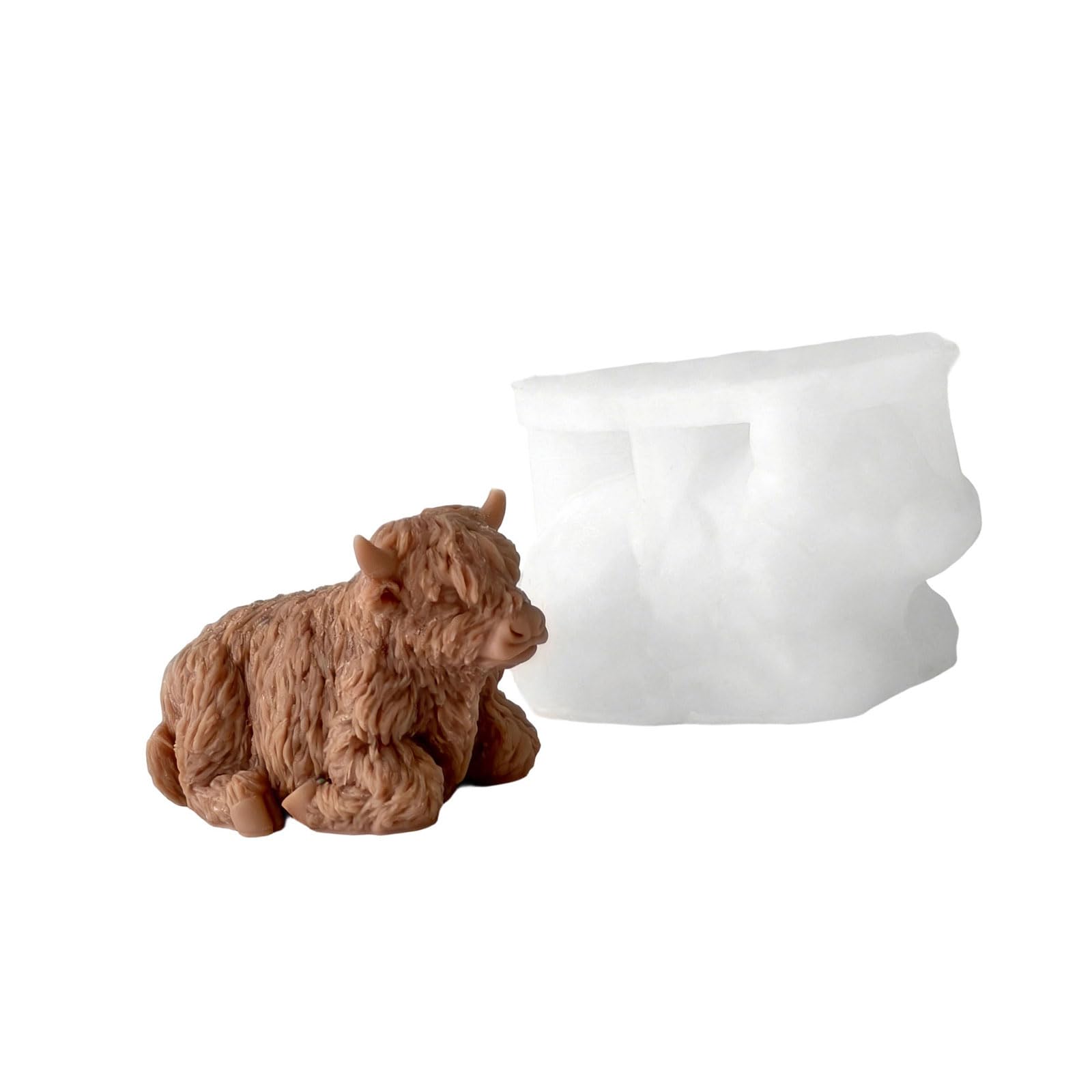 OSNIYAW Cow Silicone Molds Multipurpose Animal Silicone for Resin Casting Soap Gypsum Figurine Cattle Cast