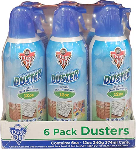 Falcon Dust-Off Compressed Air Duster 12oz 6-Pack
