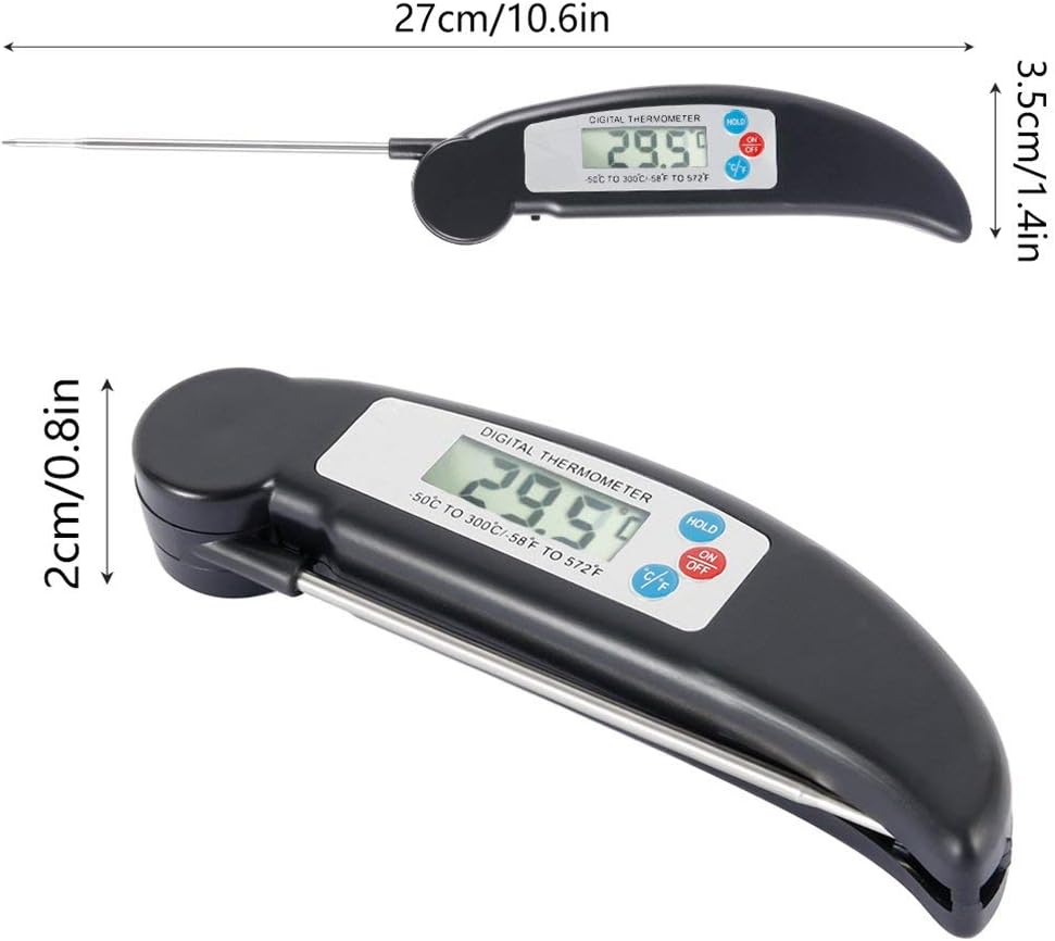 Review QUMOX Food Thermometer Probe Temperature Kitchen Cooking BBQ