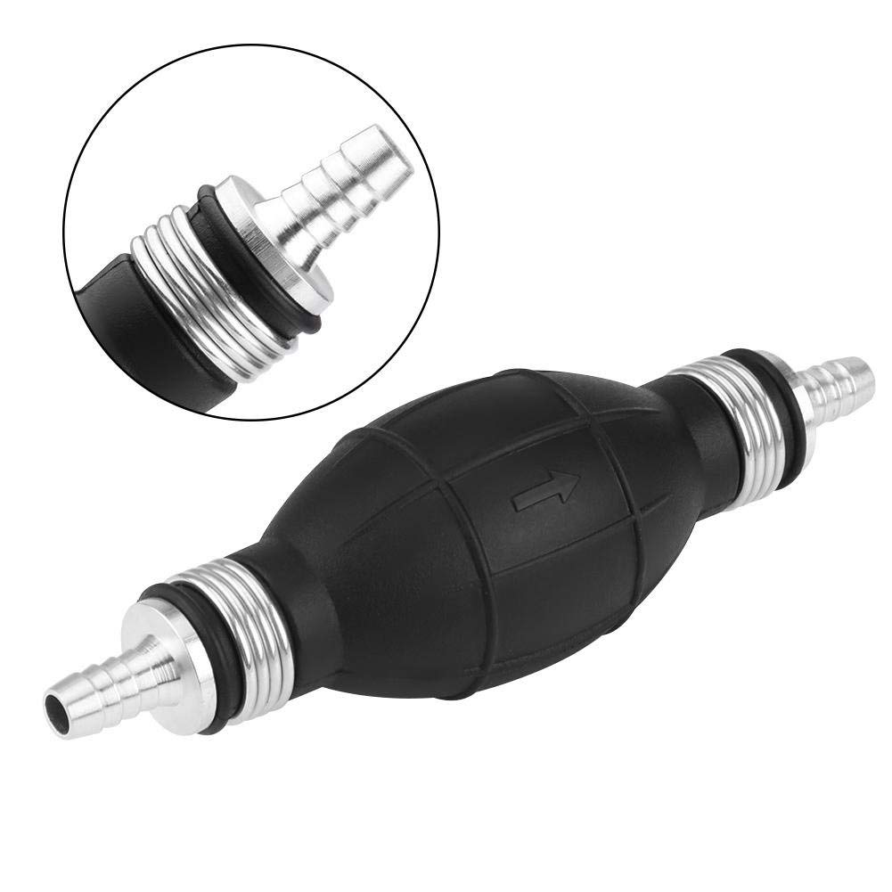 Pompa Carburante Manuale 8mm, 2 Pezzi In Gomma E Alluminio Per Diesel, Benzina, Acqua - Per Auto, Moto, Barca
