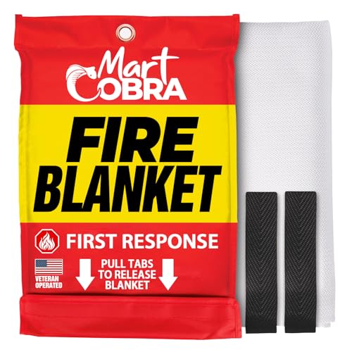 Mart Cobra Emergency Fire Blanket for Home & Kitchen 1-Pack Safety