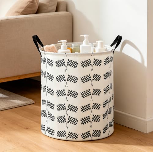 Image of CLOCOR Laundry Basket,Waterproof Fabric Storage Container,Room Decor,Gift Basket（Racing