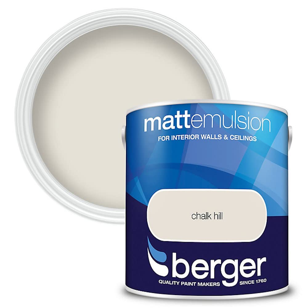 Berger Matt Emulsion Paint Chalk Hill2.5L from B&Q