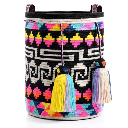 Image of WYOU Designer Collection Wayuu Hand-Crochet Woven Bag - Boho Crossbody, Colorful Purses for Women